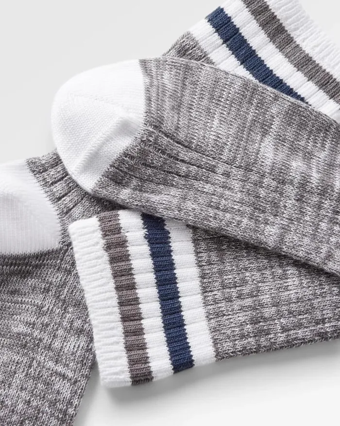 Passenger Socks Organic Midweight Rib Socks Grey Marl Grey Marl 8211 Women