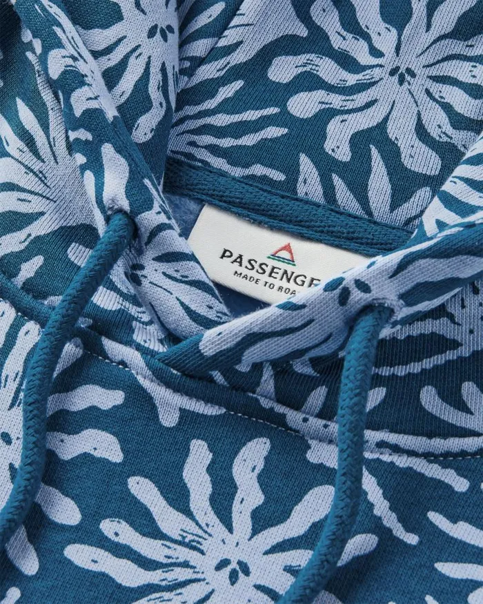 Passenger Tops Arame Organic Cotton Hoodie Seaweed Blue Steel Seaweed Blue Steel 8211 Women