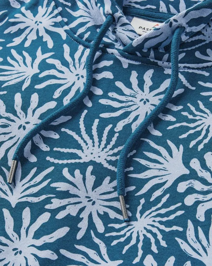 Passenger Tops Arame Organic Cotton Hoodie Seaweed Blue Steel Seaweed Blue Steel 8211 Women