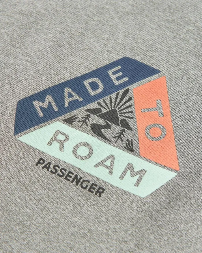 Passenger Tops Aurora Recycled Active TShirt Grey Marl Grey Marl 8211 Women
