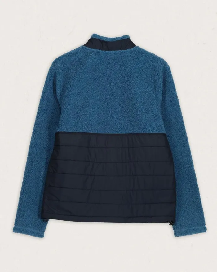 Passenger Tops Born Explorer Recycled PolarLined Sherpa Fleece Blue Steel Blue Steel 8211 Men