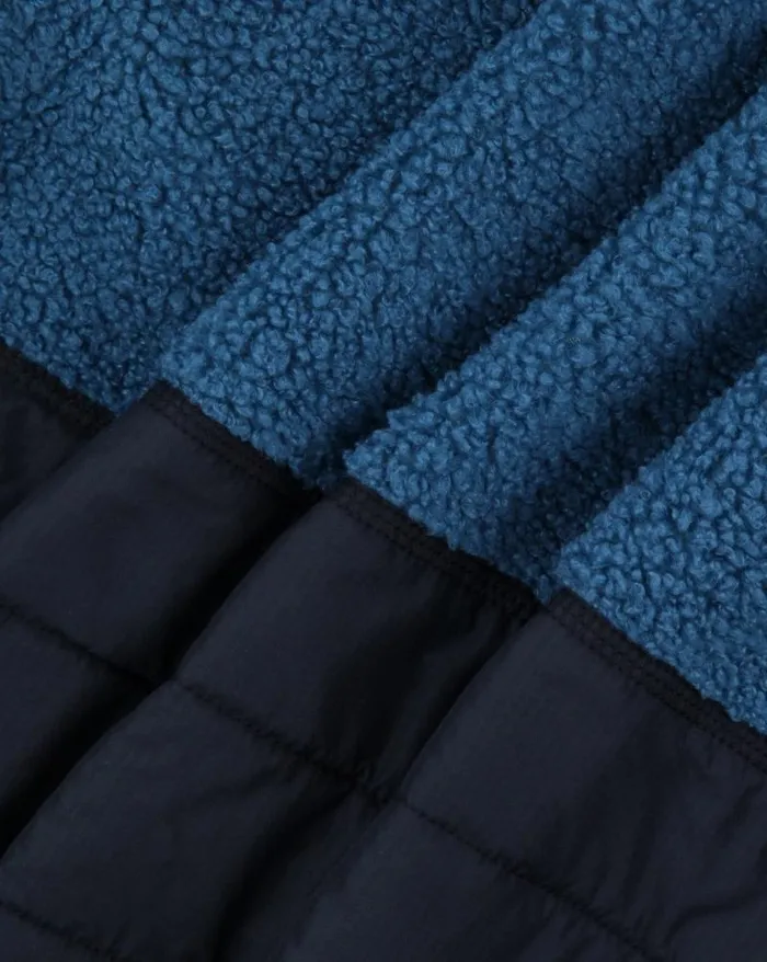 Passenger Tops Born Explorer Recycled PolarLined Sherpa Fleece Blue Steel Blue Steel 8211 Men