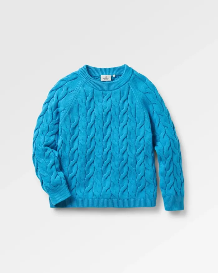 Passenger Tops Comfort Organic Knitted Jumper Atlantic Blue Atlantic Blue 8211 Women