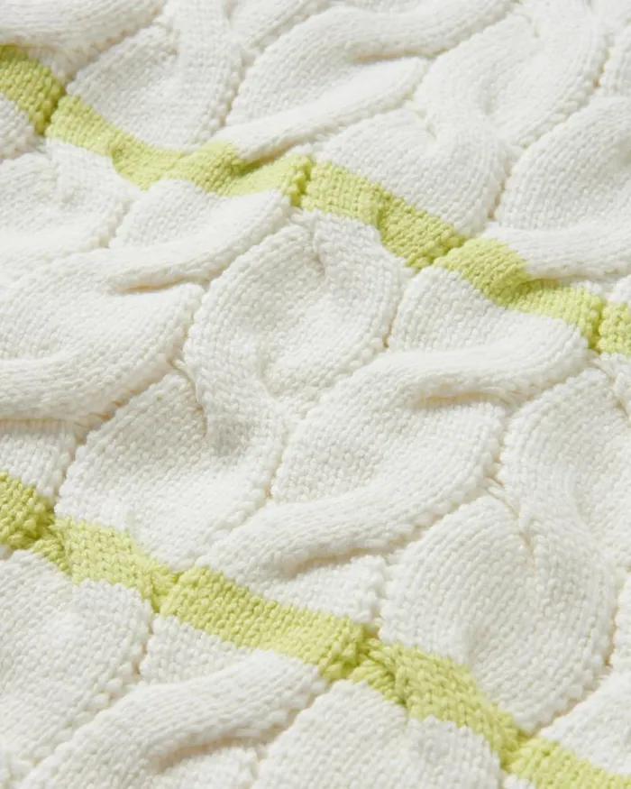 Passenger Tops Comfort Stripe Organic Knitted Jumper Lime Stripe Lime Stripe 8211 Women