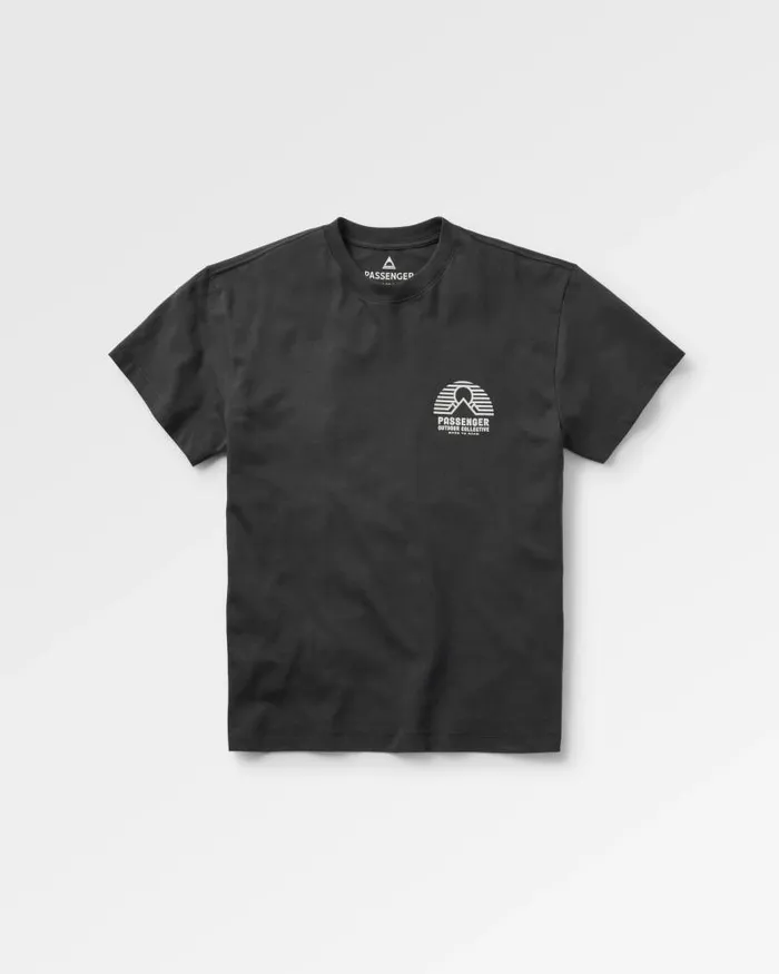 Passenger Tops Elbio Recycled Relaxed Fit TShirt Black Black 8211 Men