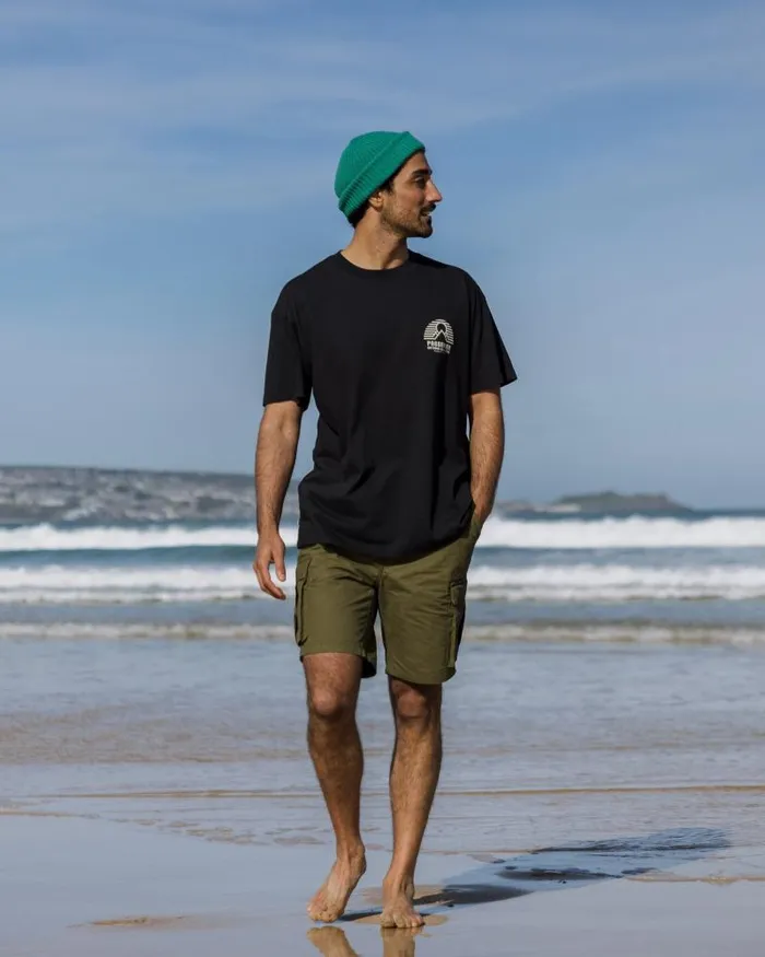 Passenger Tops Elbio Recycled Relaxed Fit TShirt Black Black 8211 Men