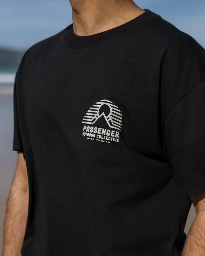 Passenger Tops Elbio Recycled Relaxed Fit TShirt Black Black 8211 Men