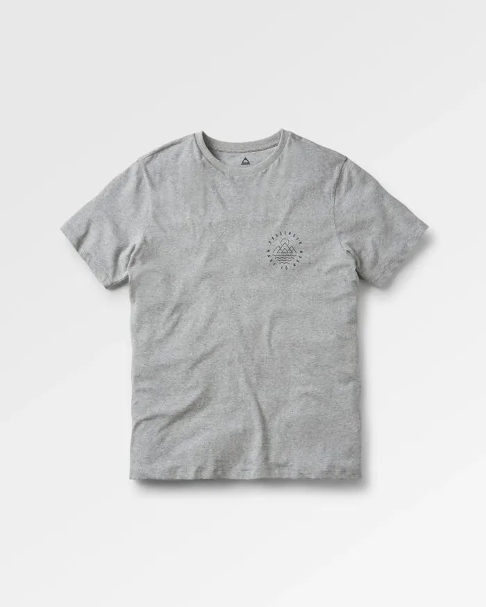 Passenger Tops Escapism Recycled Cotton TShirt Grey Marl Grey Marl 8211 Men