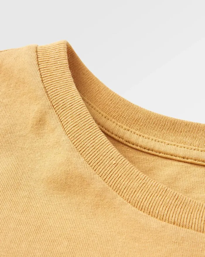 Passenger Tops Escapism Recycled Cotton TShirt Mustard Gold Mustard Gold 8211 Men