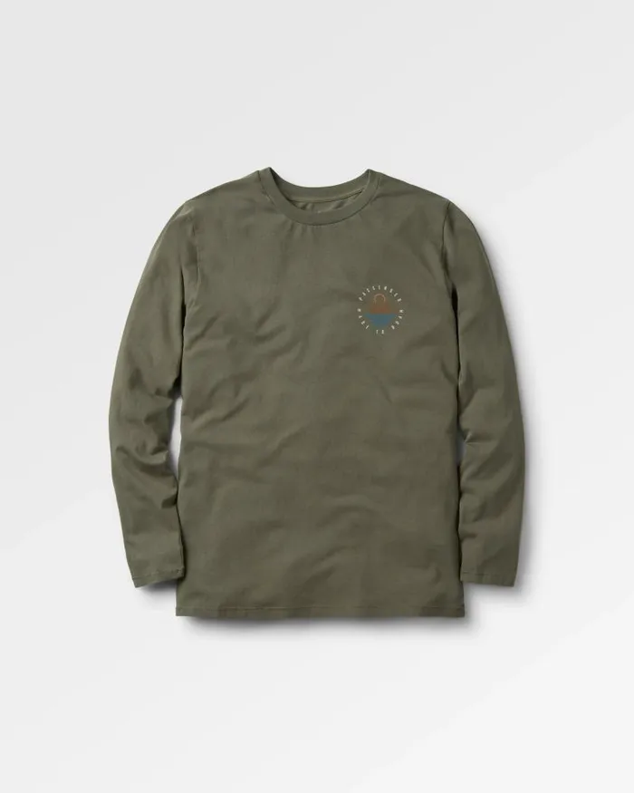 Passenger Tops Escapism Recycled LS TShirt Dusty Olive Dusty Olive 8211 Men