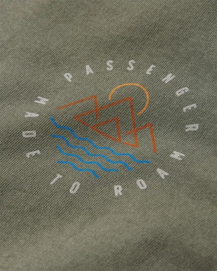 Passenger Tops Escapism Recycled LS TShirt Dusty Olive Dusty Olive 8211 Men