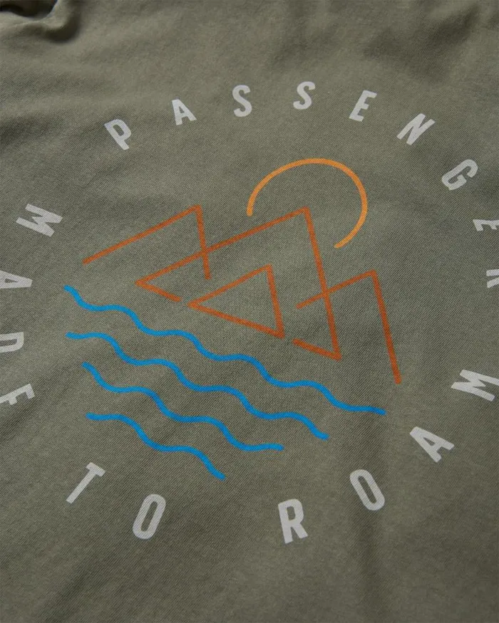 Passenger Tops Escapism Recycled LS TShirt Dusty Olive Dusty Olive 8211 Men