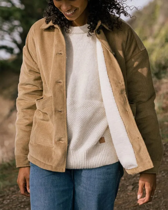 Passenger Tops Flint Corduroy Overshirt Biscuit Biscuit 8211 Women
