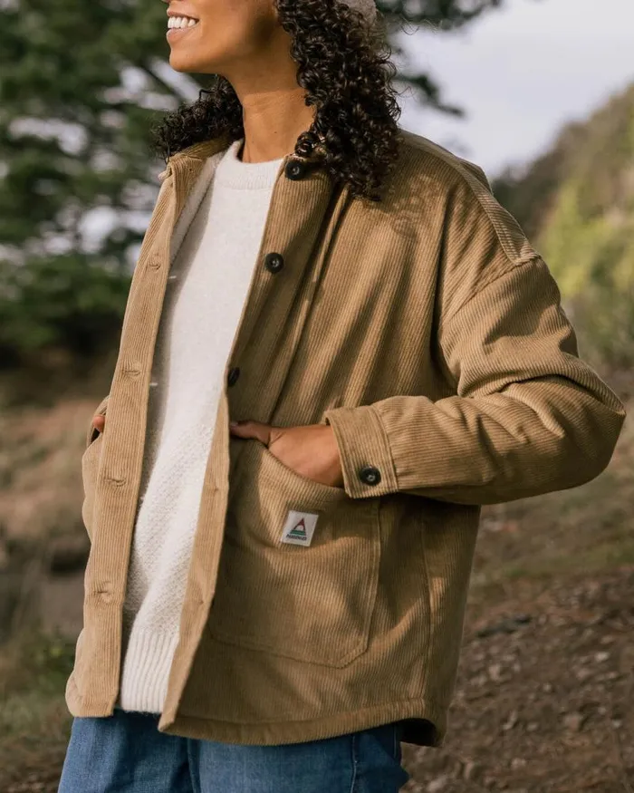 Passenger Tops Flint Corduroy Overshirt Biscuit Biscuit 8211 Women