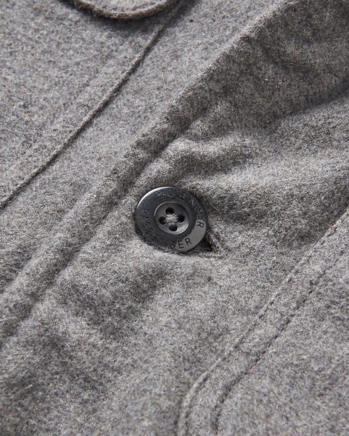 Passenger Tops Freestyle SherpaLined Overshirt Grey Marl Grey Marl 8211 Men