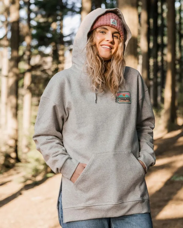 Passenger Tops Golden Hour Recycled Cotton Hoodie Grey Marl Grey Marl 8211 Women Passenger Tops Golden Hour Recycled Cotton Hoodie Grey Marl Grey Marl 8211 Women