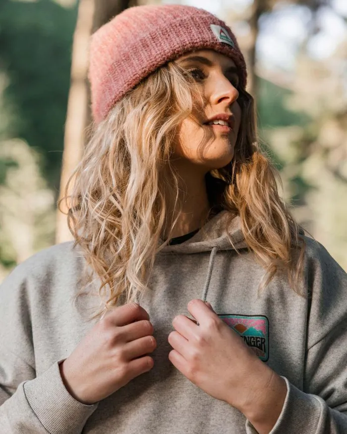 Passenger Tops Golden Hour Recycled Cotton Hoodie Grey Marl Grey Marl 8211 Women