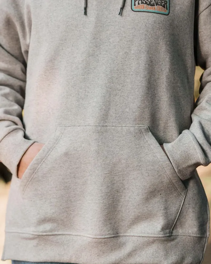 Passenger Tops Golden Hour Recycled Cotton Hoodie Grey Marl Grey Marl 8211 Women
