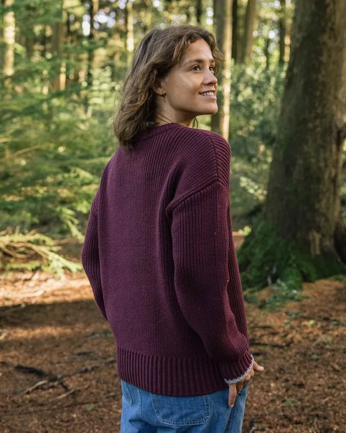 Passenger Tops Gondwana Classic Knitted Jumper Wine Wine 8211 Women