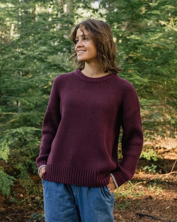 Passenger Tops Gondwana Classic Knitted Jumper Wine Wine 8211 Women