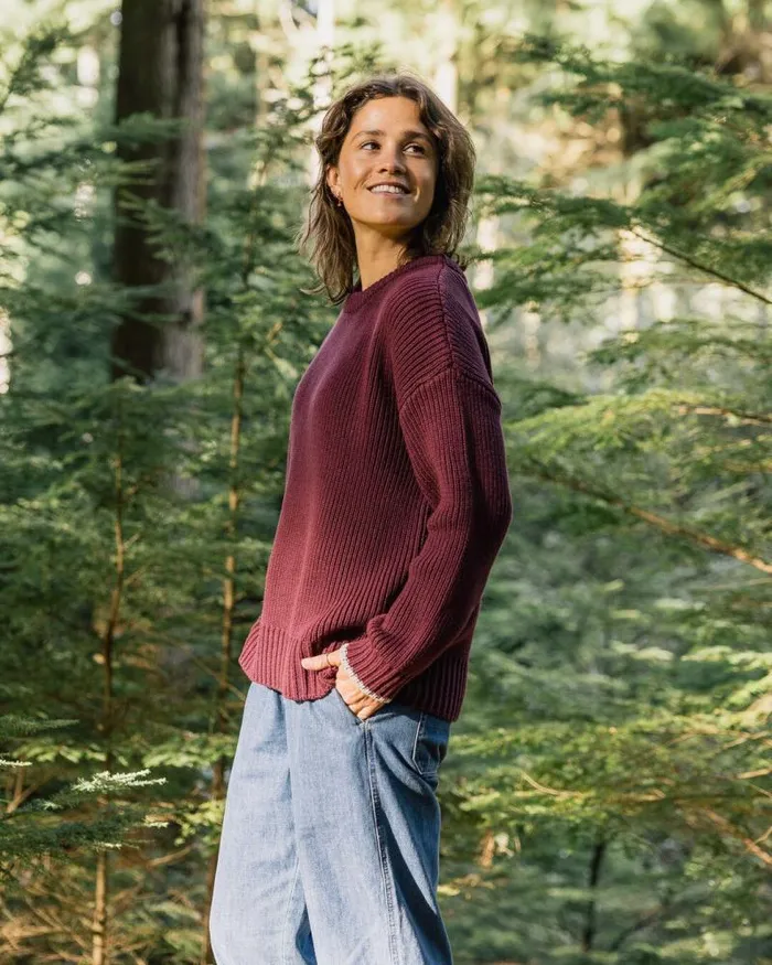 Passenger Tops Gondwana Classic Knitted Jumper Wine Wine 8211 Women