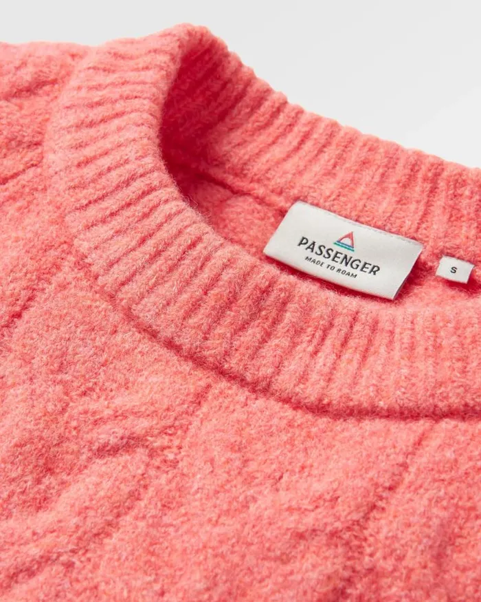 Passenger Tops Harvest Recycled Knitted Jumper Shell Pink Shell Pink 8211 Women