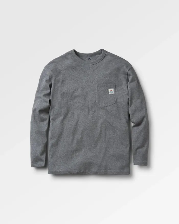 Passenger Tops Heritage Recycled Cotton LS TShirt Dark Grey Marl Dark Grey Marl 8211 Men Passenger Tops Heritage Recycled Cotton LS TShirt Dark Grey Marl Dark Grey Marl 8211 Men