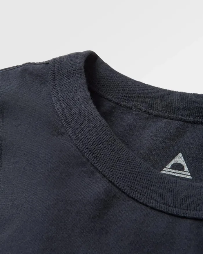 Passenger Tops Heritage Recycled Relaxed Fit LS TShirt Black Black 8211 Men