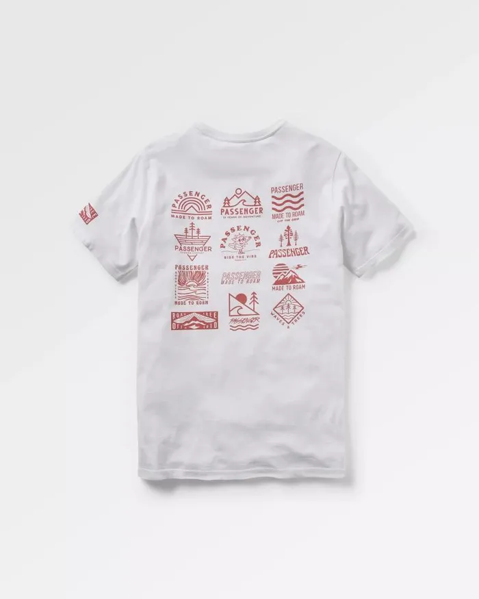 Passenger Tops Icon Recycled Cotton TShirt White White 8211 Men
