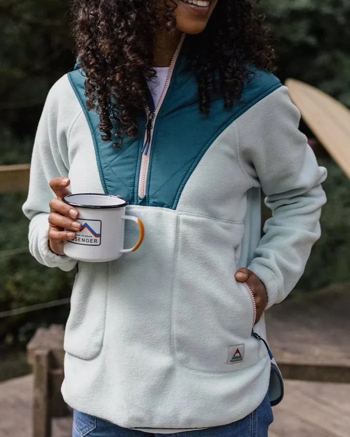 Passenger Tops Juana Recycled Polar Hooded Fleece Surf Spray Surf Spray 8211 Women Passenger Tops Juana Recycled Polar Hooded Fleece Surf Spray Surf Spray 8211 Women
