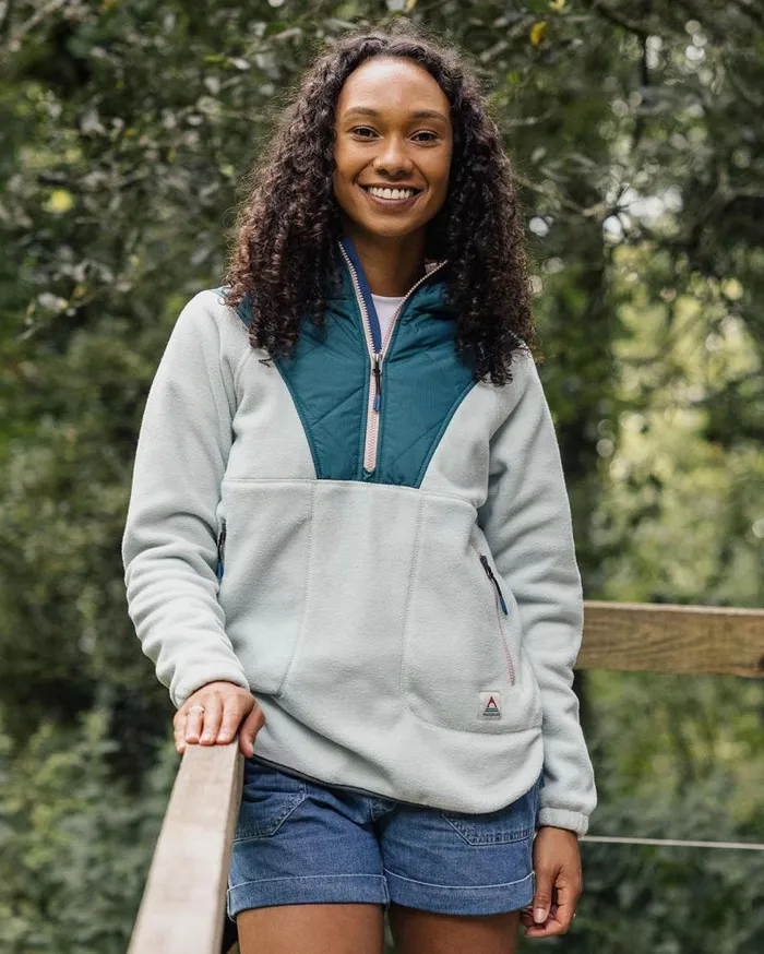 Passenger Tops Juana Recycled Polar Hooded Fleece Surf Spray Surf Spray 8211 Women
