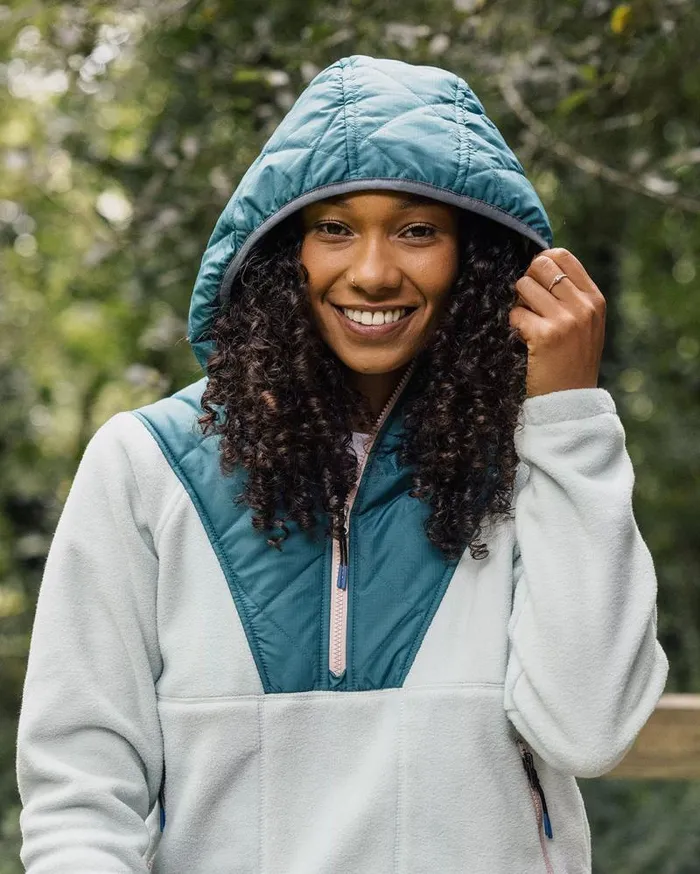 Passenger Tops Juana Recycled Polar Hooded Fleece Surf Spray Surf Spray 8211 Women