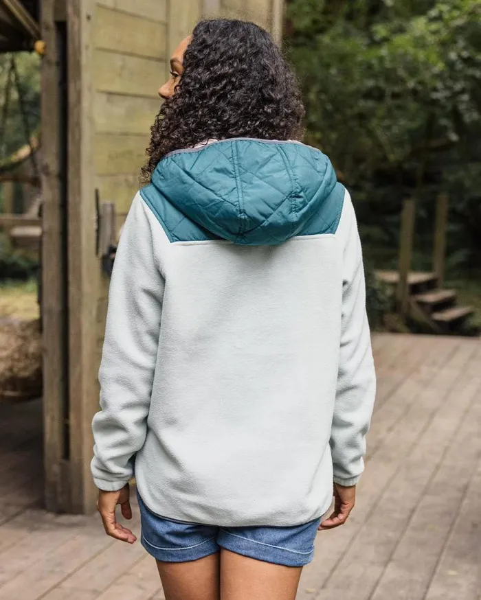 Passenger Tops Juana Recycled Polar Hooded Fleece Surf Spray Surf Spray 8211 Women