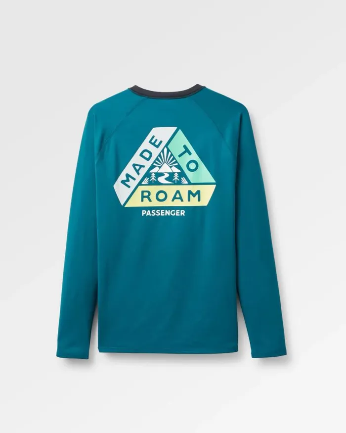 Passenger Tops Lakeside Recycled Active TShirt Tidal Blue Tidal Blue 8211 Men Passenger Tops Lakeside Recycled Active TShirt Tidal Blue Tidal Blue 8211 Men