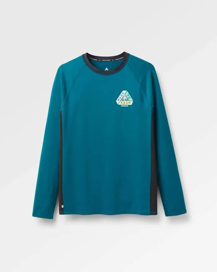 Passenger Tops Lakeside Recycled Active TShirt Tidal Blue Tidal Blue 8211 Men