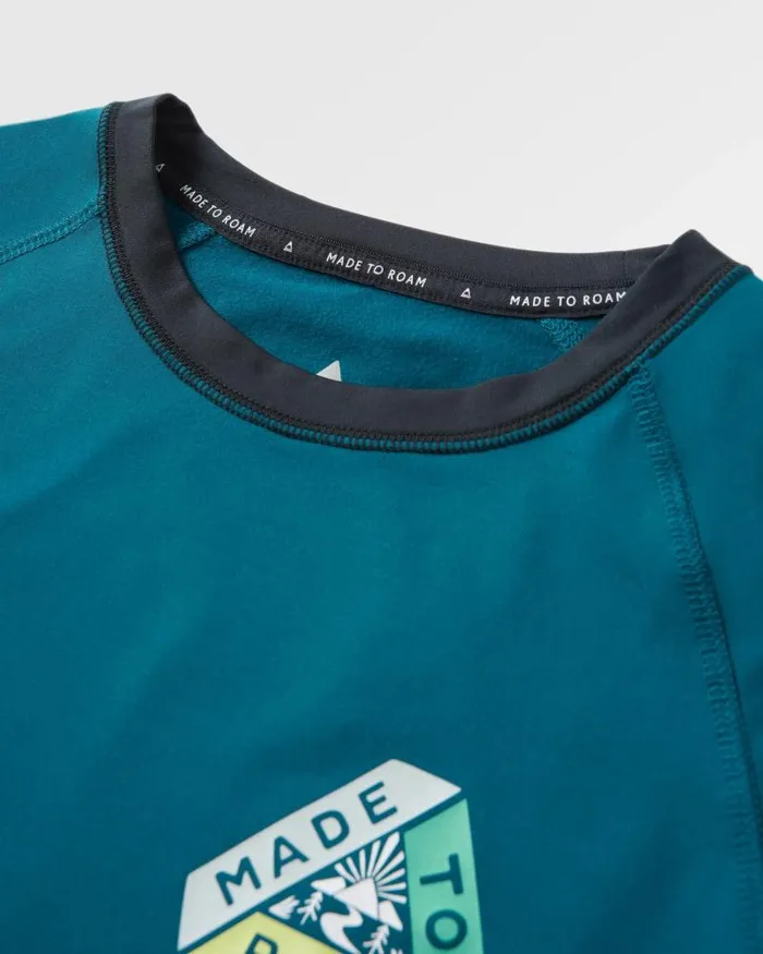 Passenger Tops Lakeside Recycled Active TShirt Tidal Blue Tidal Blue 8211 Men