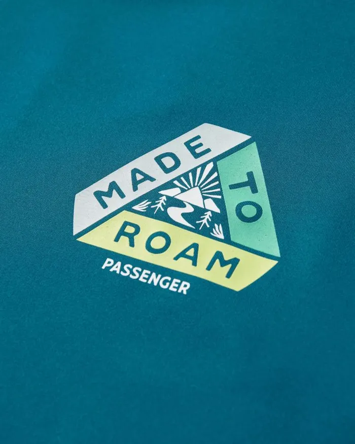 Passenger Tops Lakeside Recycled Active TShirt Tidal Blue Tidal Blue 8211 Men