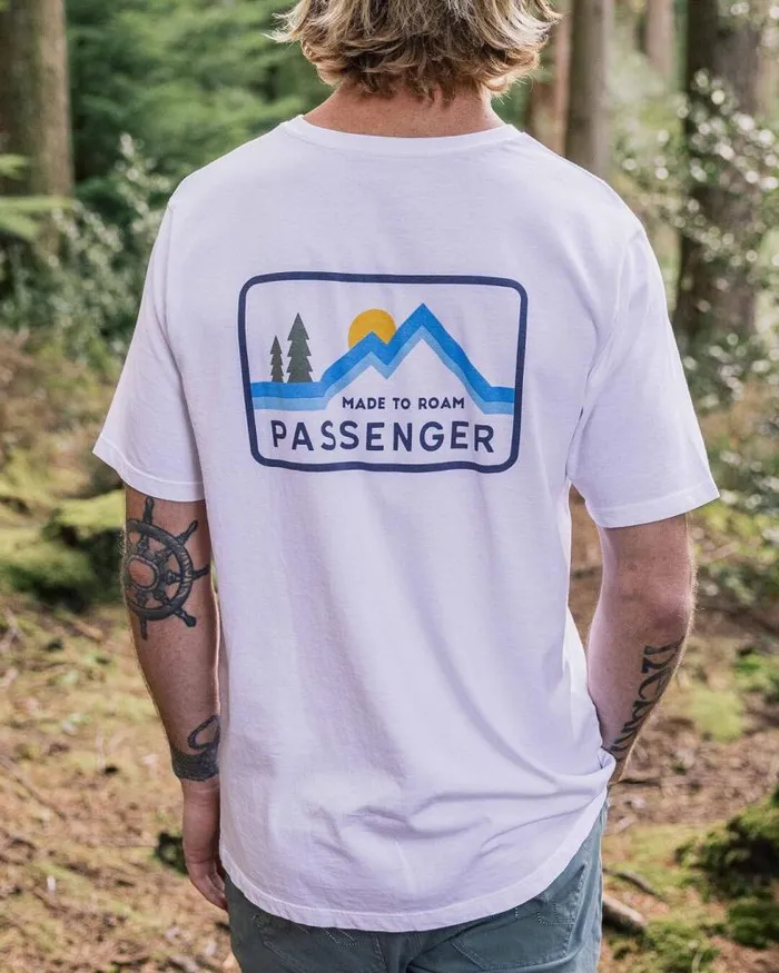 Passenger Tops Made To Roam Recycled Cotton TShirt White White 8211 Men