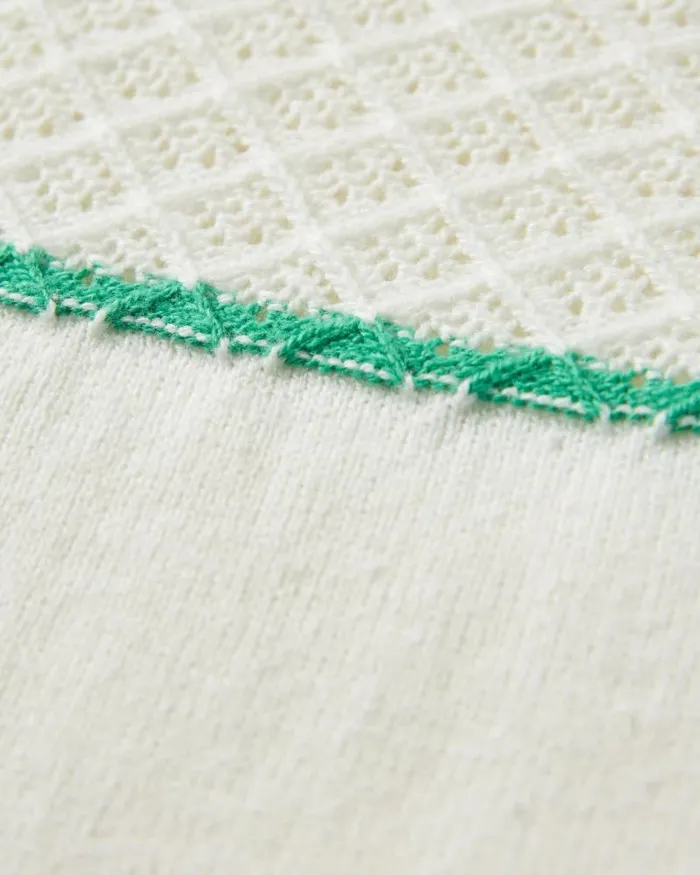 Passenger Tops Migrate Organic Knitted Jumper Green Spruce Stripe Green Spruce Stripe 8211 Women