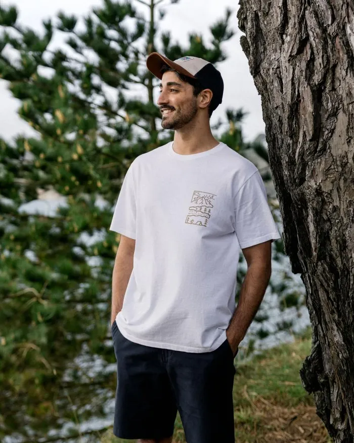 Passenger Tops Nature Recycled Cotton TShirt White White 8211 Men