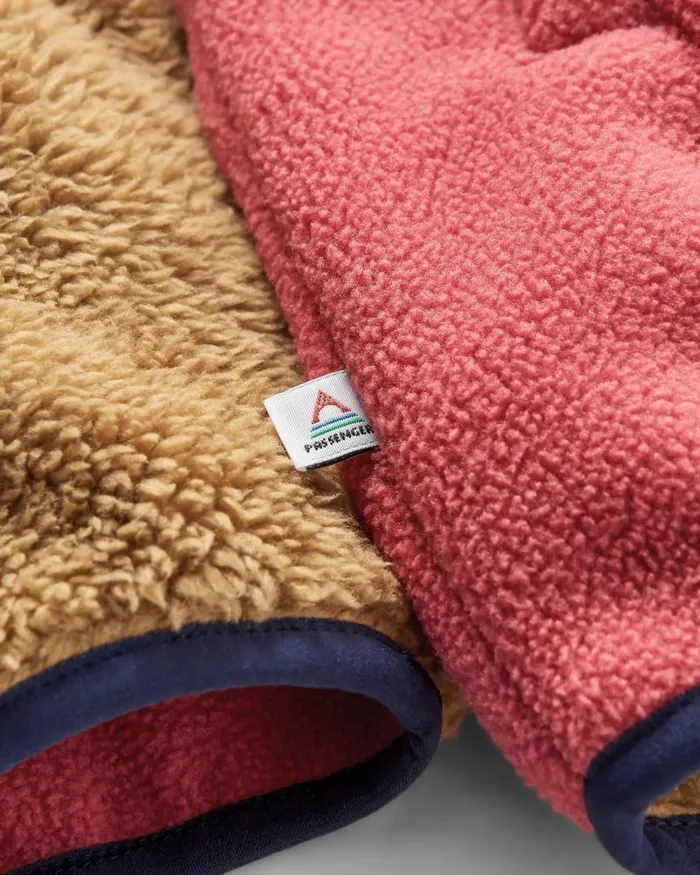Passenger Tops Nestling Sherpa Hooded Fleece Biscuit Biscuit 8211 Women