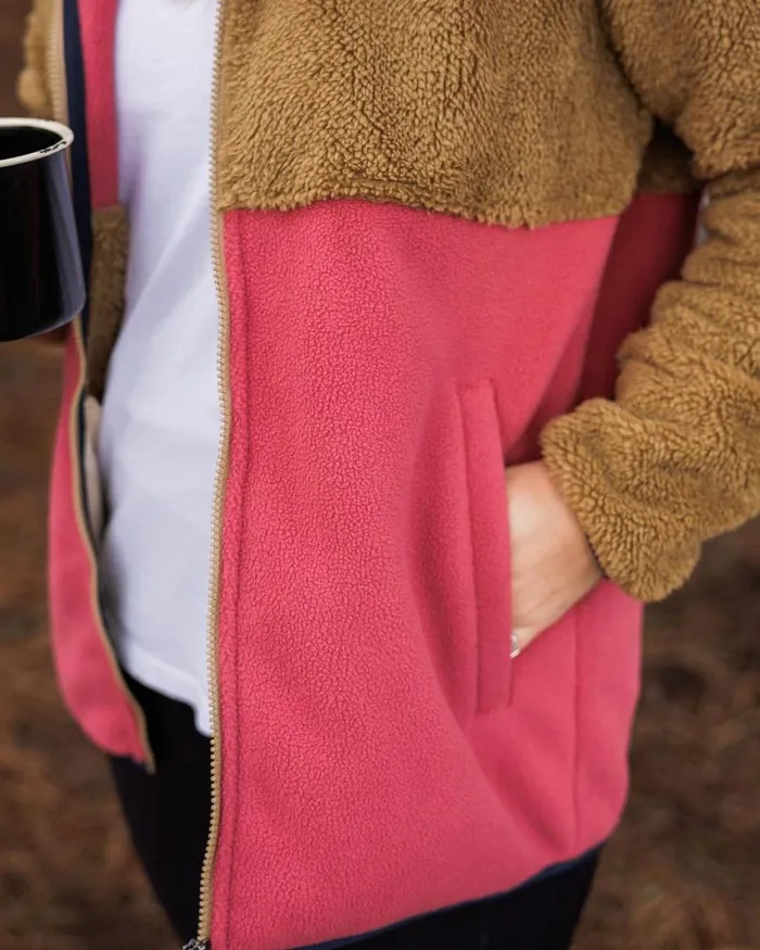 Passenger Tops Nestling Sherpa Hooded Fleece Biscuit Biscuit 8211 Women
