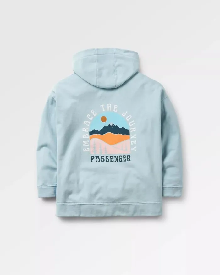 Passenger Tops Outlook Recycled Cotton Hoodie Blue Fog Blue Fog 8211 Women