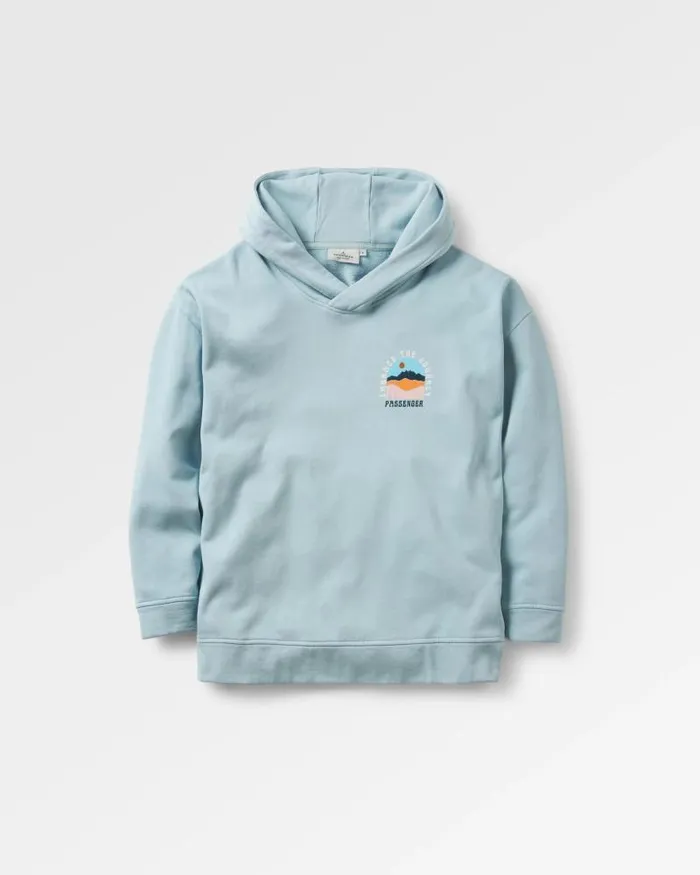 Passenger Tops Outlook Recycled Cotton Hoodie Blue Fog Blue Fog 8211 Women
