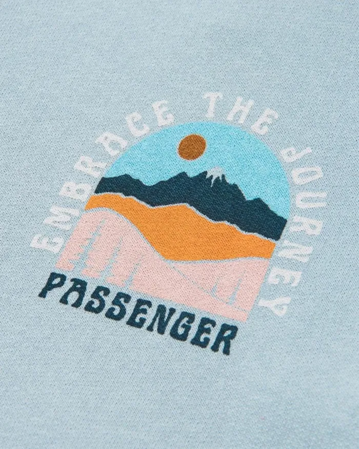 Passenger Tops Outlook Recycled Cotton Hoodie Blue Fog Blue Fog 8211 Women