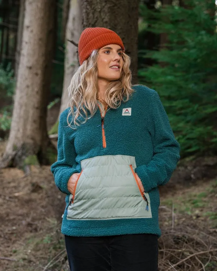Passenger Tops Perouse Recycled PolarLined Sherpa Fleece Mediterranean Mediterranean 8211 Women