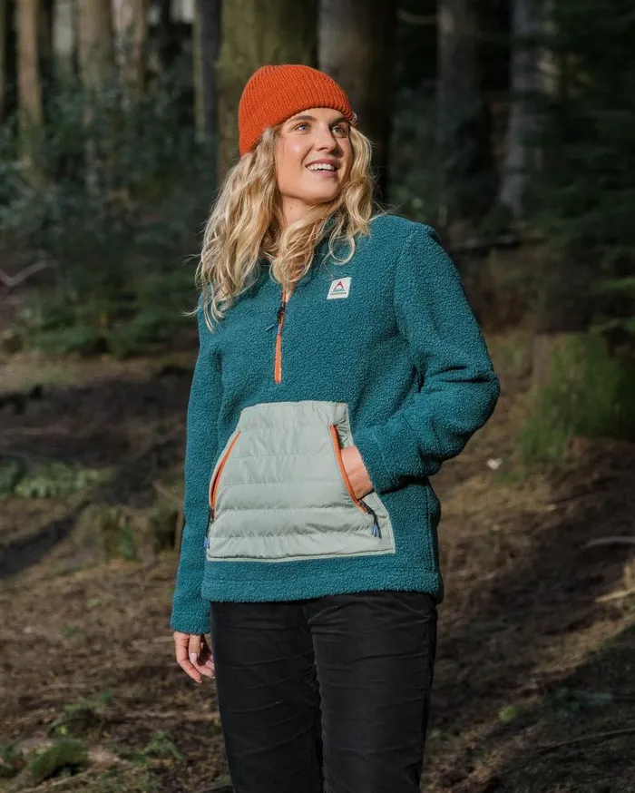 Passenger Tops Perouse Recycled PolarLined Sherpa Fleece Mediterranean Mediterranean 8211 Women