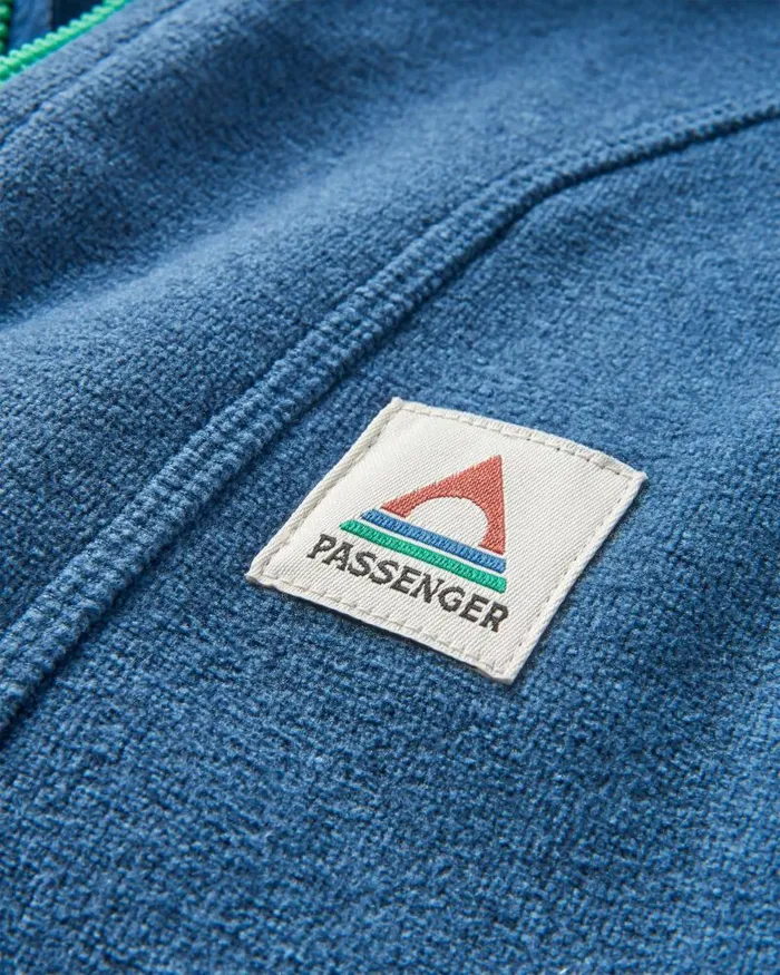 Passenger Tops Pinegrove Recycled Polartec Fleece Hoodie Dark Denim Marl Dark Denim Marl 8211 Men