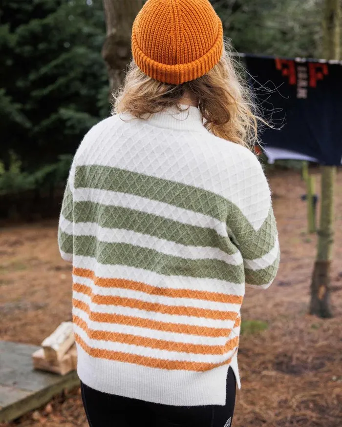Passenger Tops Ramble Recycled Knitted Jumper Off White Off White 8211 Women