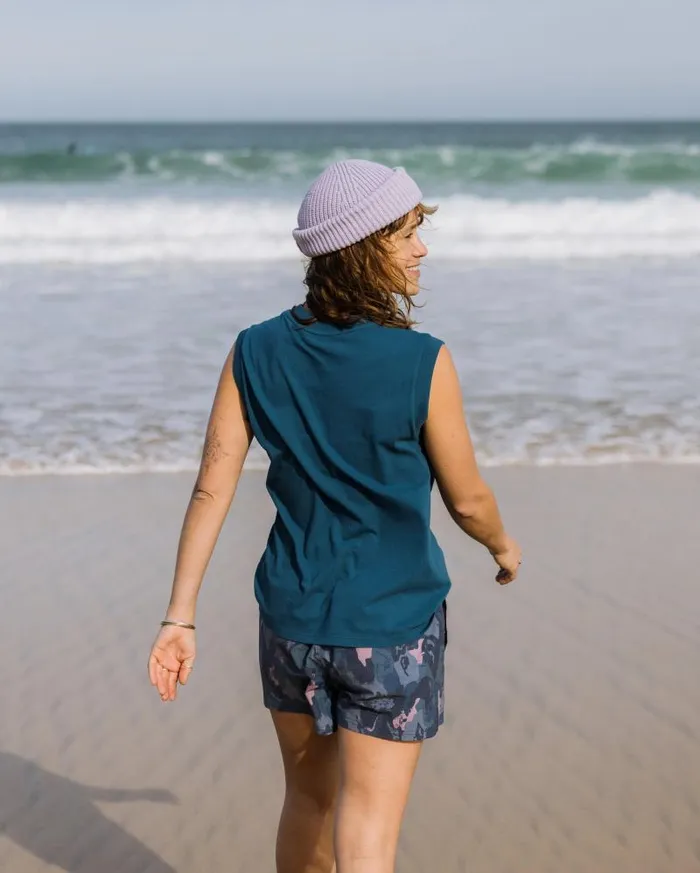 Passenger Tops Roam Wild Recycled Cotton Vest Tidal Blue Tidal Blue 8211 Women